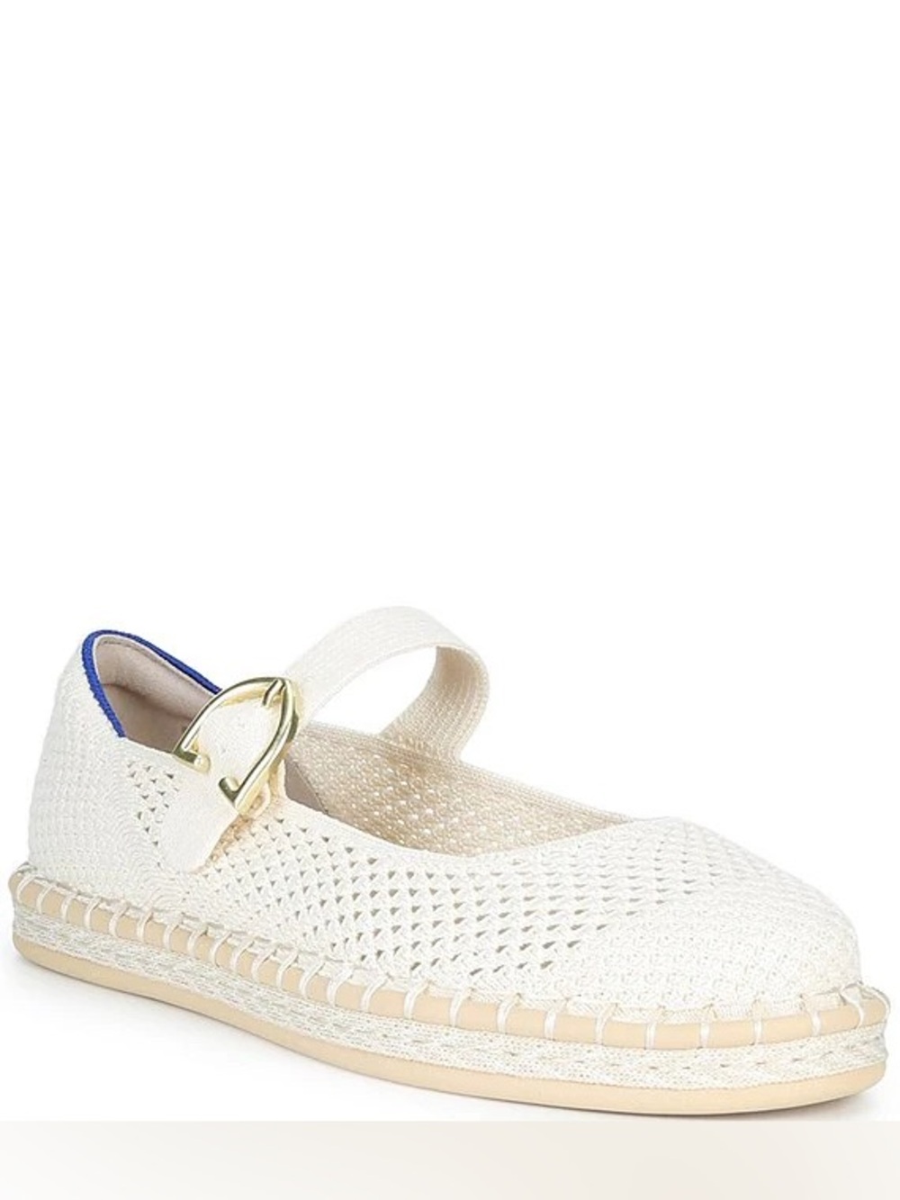 Rothy's The Espadrille Mary Janes Flats Perforated Jasmine Cream White 11 $150